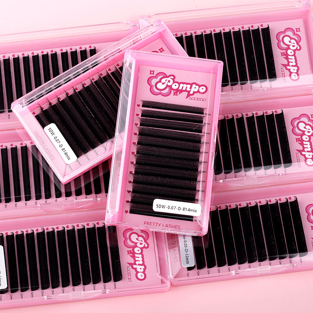 Bandejas de extensiones W de Pompo Lashes